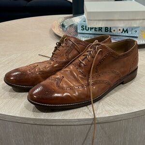 Cole Haan Men's Modern Classics Wingtip Oxfords - BRITISH TAN size US13